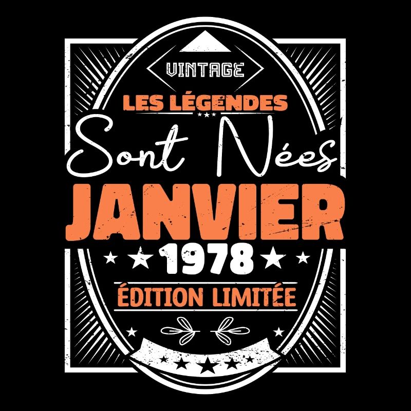 Janvier 1978 | Vintage Anniversaire 1978 Rétro