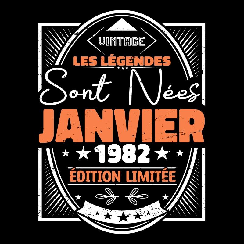 Janvier 1982 | Vintage Anniversaire 1982 Rétro