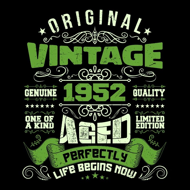 Vintage Geburtstag 1952 - Retro Geschenk