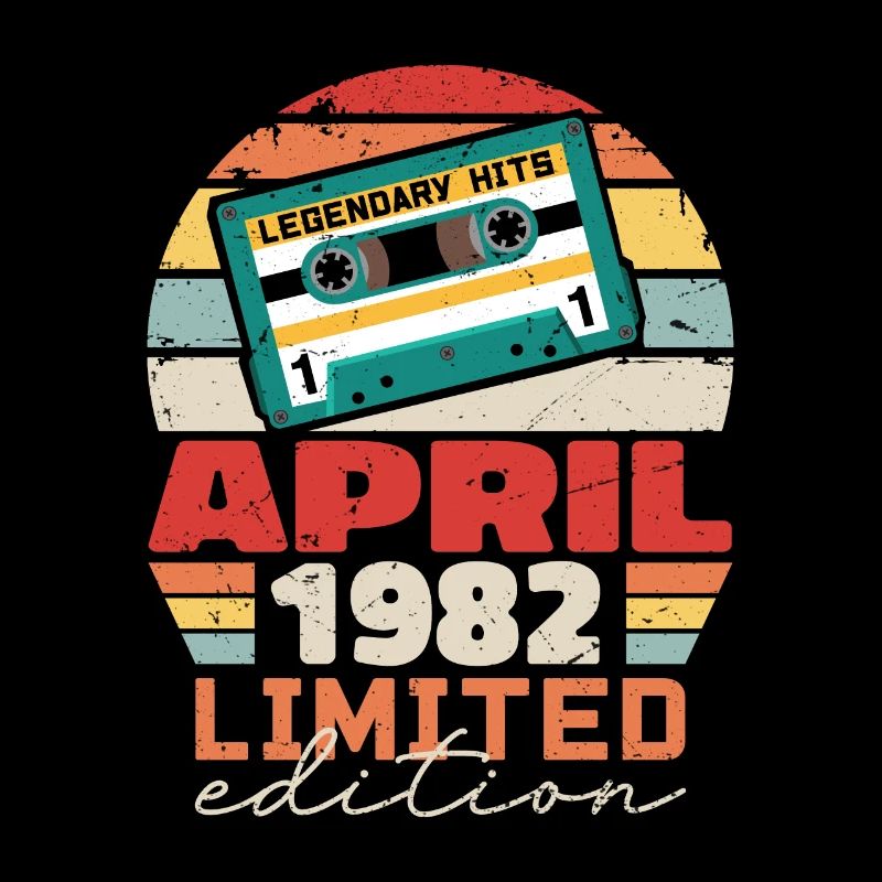 April 1982 Vintage Anniversary Retro Gift, 1982