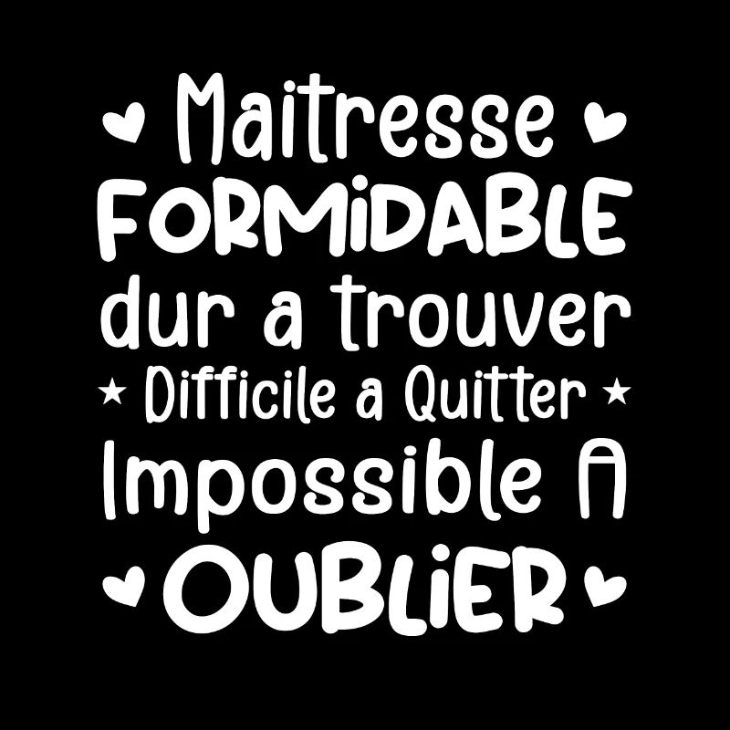 Maîtresse Formidable Cadeau Maîtresse D'école