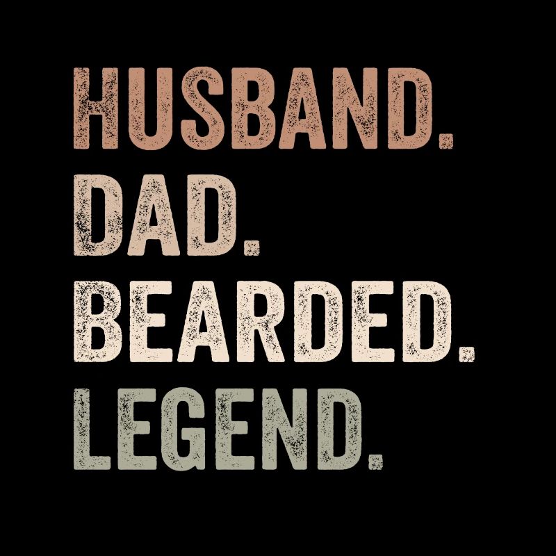 Bärtiger Ehemann Papa Bart Legende
