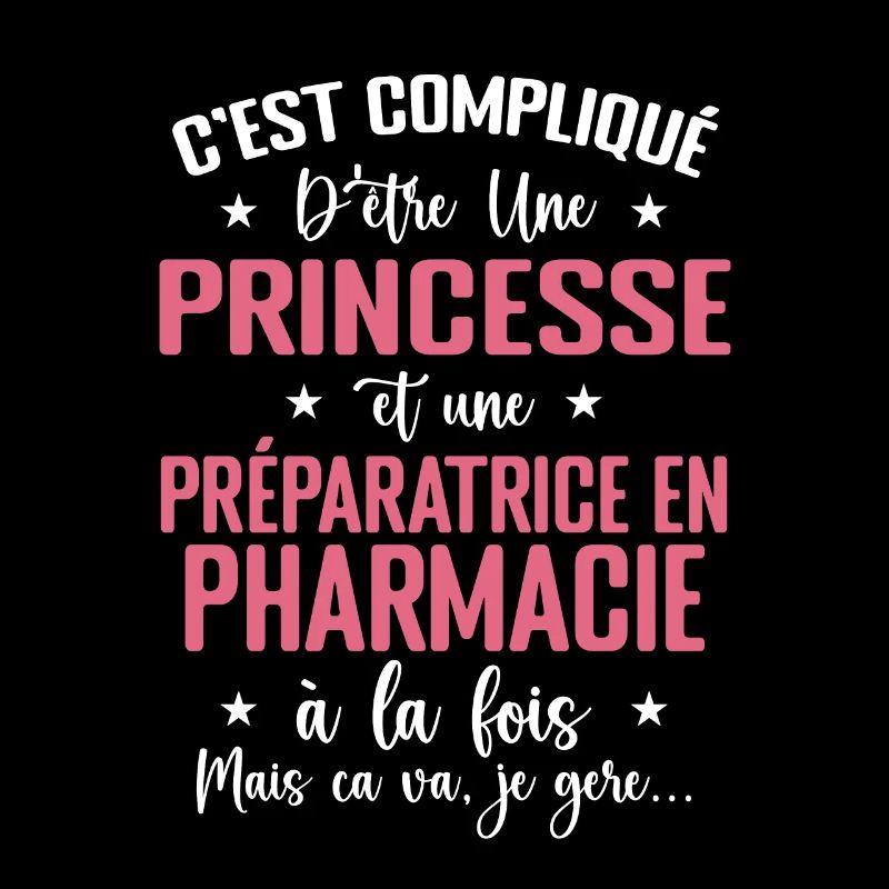 Princesse et une preparatrice en pharmacie