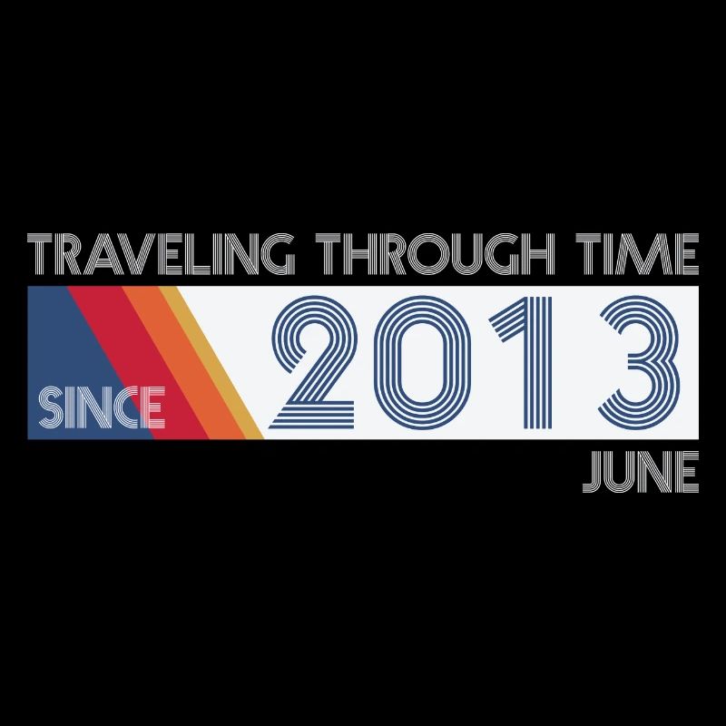 Funny Zeitreise Geburtstags Design Juni 2013