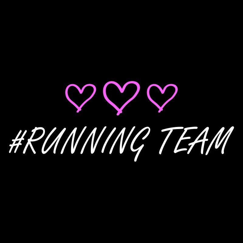 Running Team heart