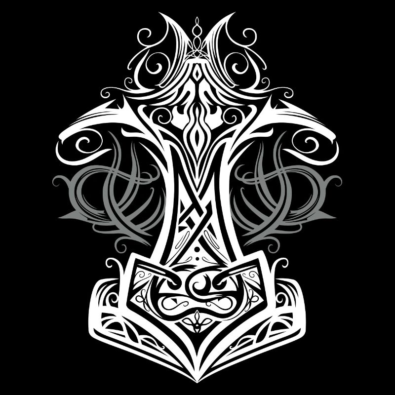 Marteau de Thor Mjolnir Viking symbole