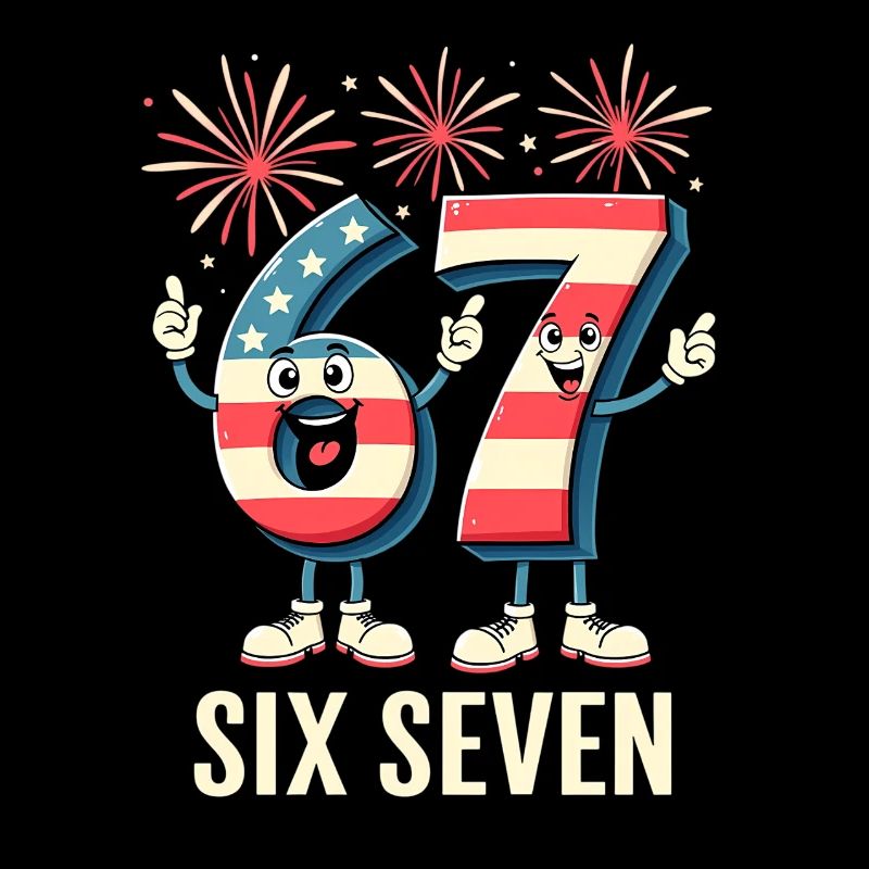 US Flag 67 Memes Six Seven