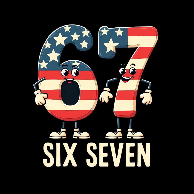 US Flag 67 Memes Six Seven