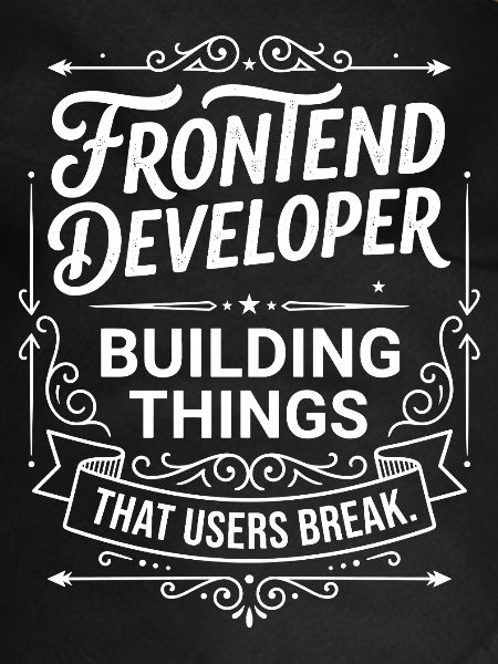 Frontend developer builds things