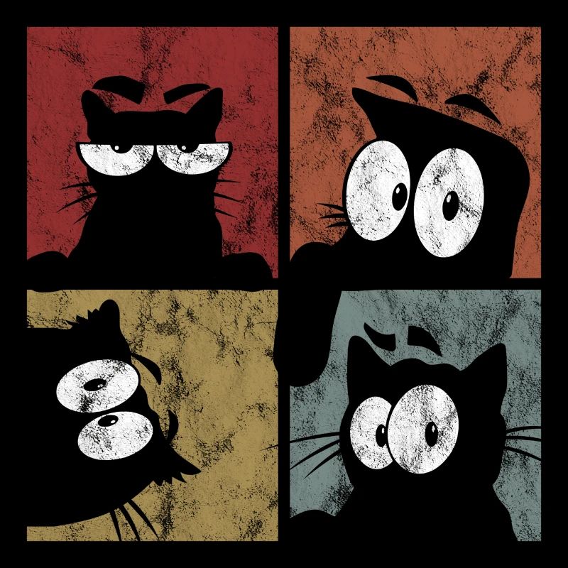 Chat chat chat rétro chat chat Chat Miau
