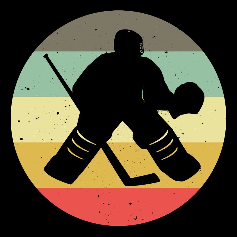 Eishockey im retro oder vintage Style für Kinder