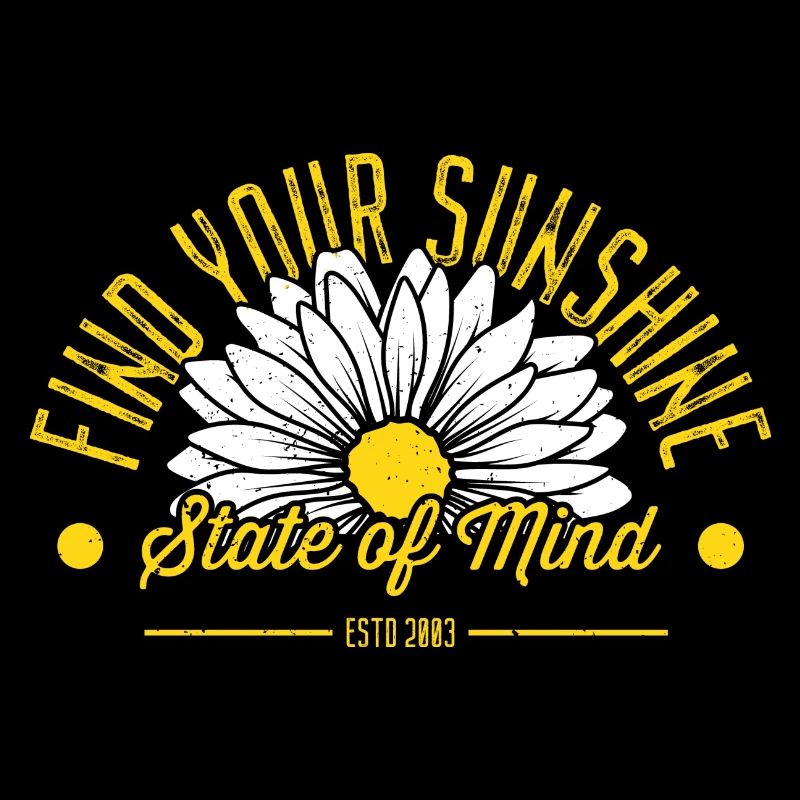 Daisy Trend Visual mit inspirierender Phrase