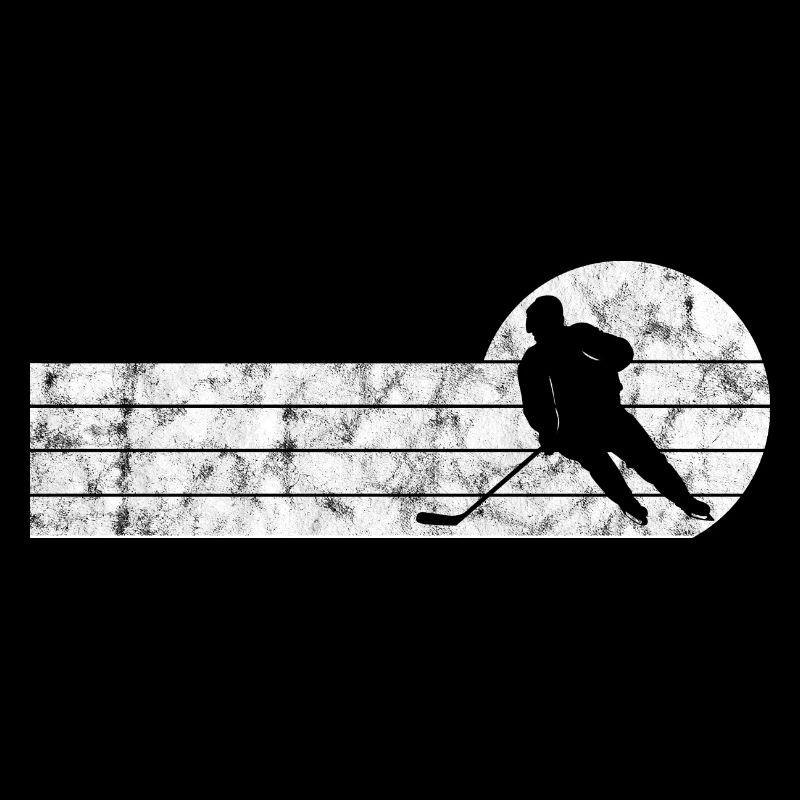 Eishockey im retro oder vintage Style für Kinder