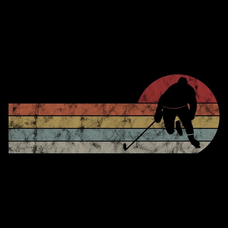 Eishockey im retro oder vintage Style für Kinder