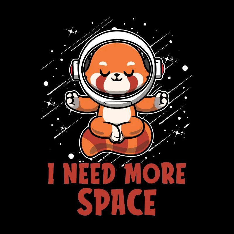 Red Panda Astronaut I Need More Space