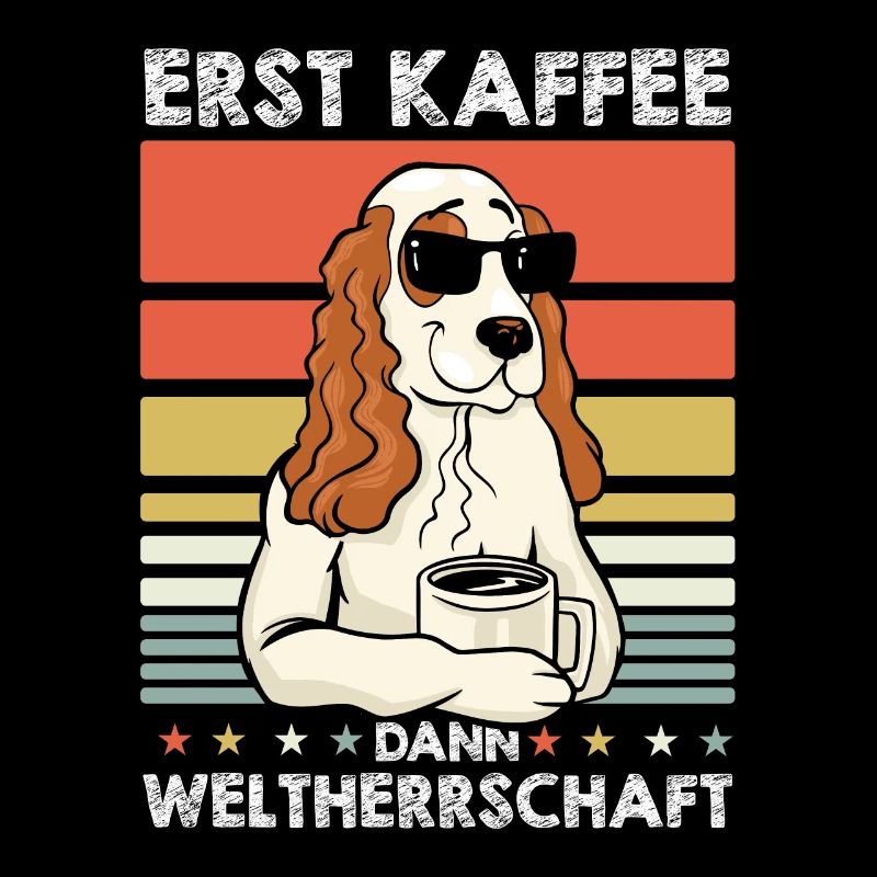 Cocker Spaniel Kaffee Sonnenbrille