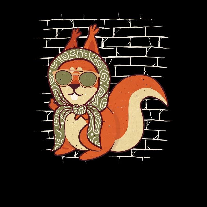 Squirrel Sunglasses Scarf
