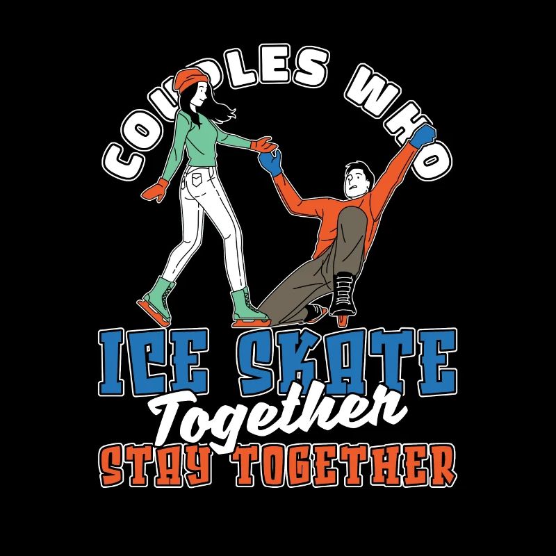 Ice skating couple
