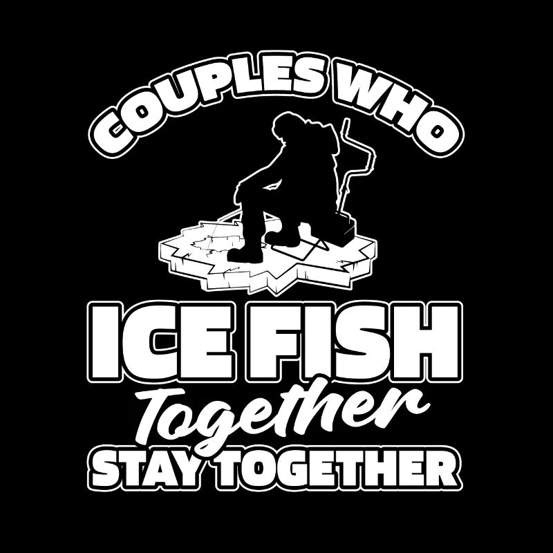 Pêche sur glace Couple de pêche sur glace