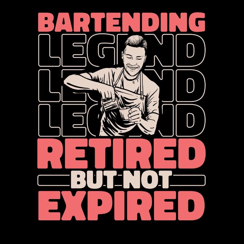 Barkeeper Bartender Im Ruhestand