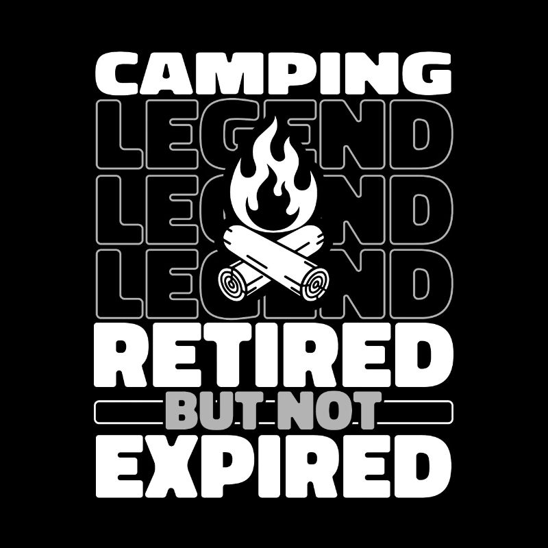 Tente de camping à la retraite