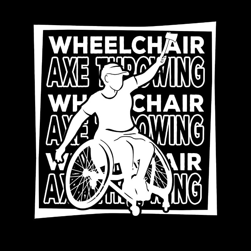 Axtwerfen Axtwerfer Rollstuhl