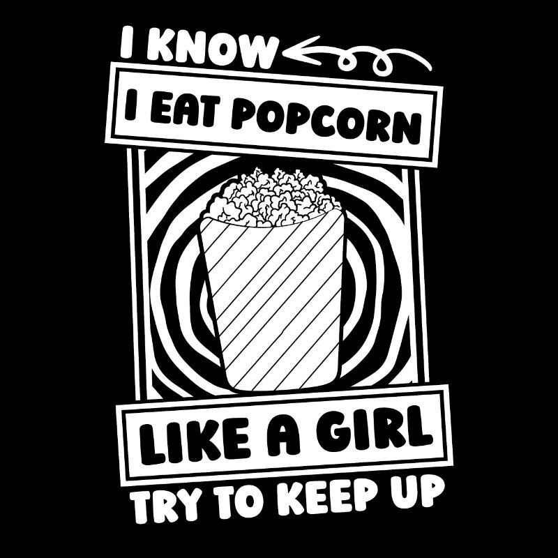 fille de pop-corn