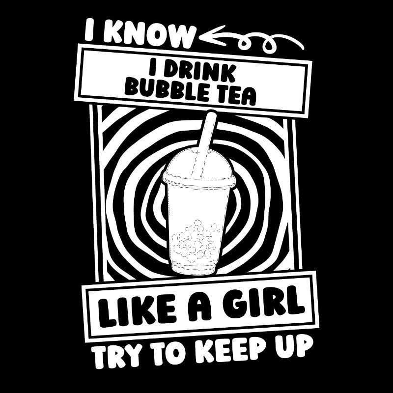 Bubble Tea Boba Mädchen