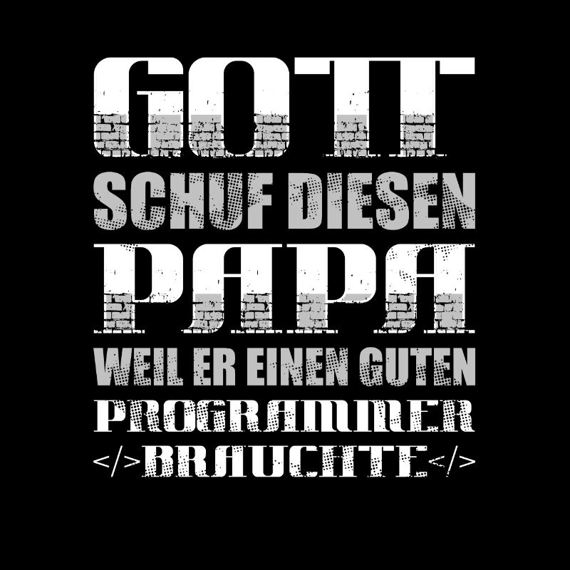 Entwickler Coder Programmierer Vater