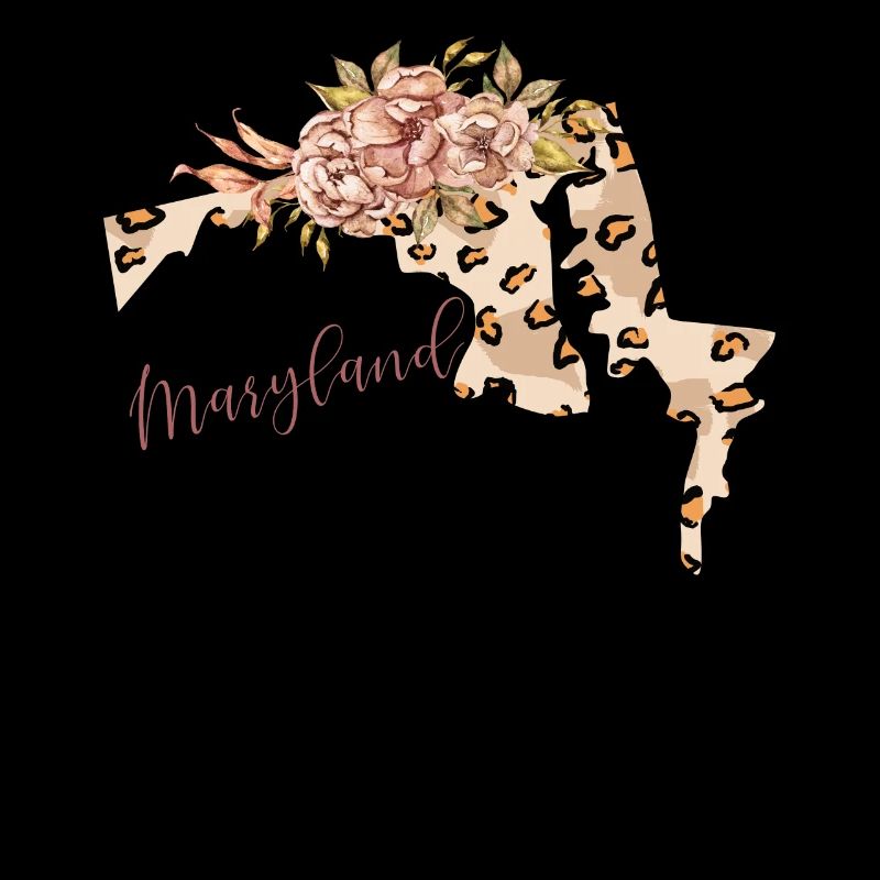 Maryland Leopard Pattern Map Leo