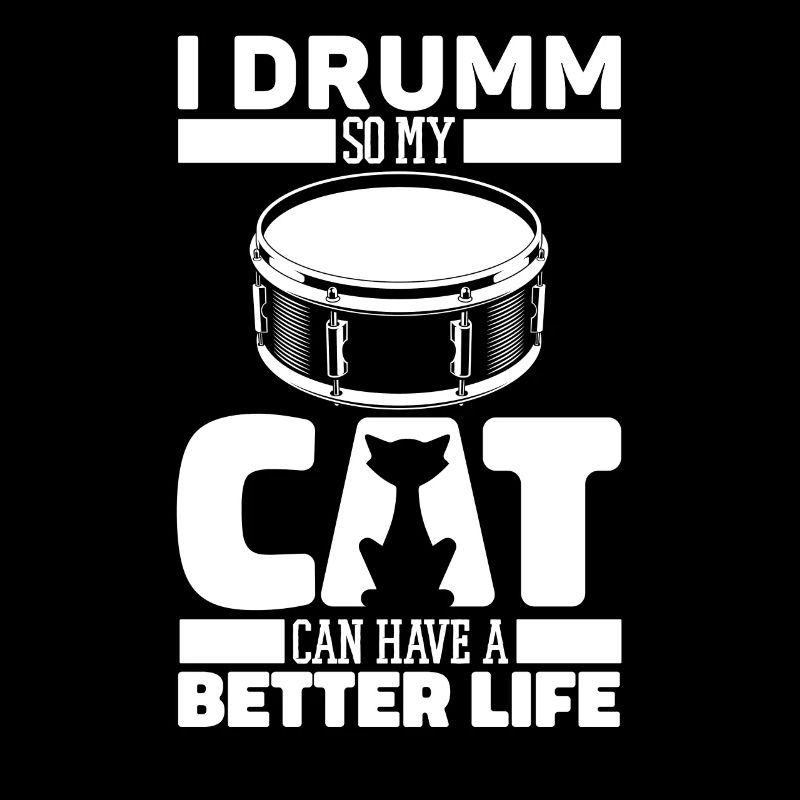Drums Drummer Drummer Cat