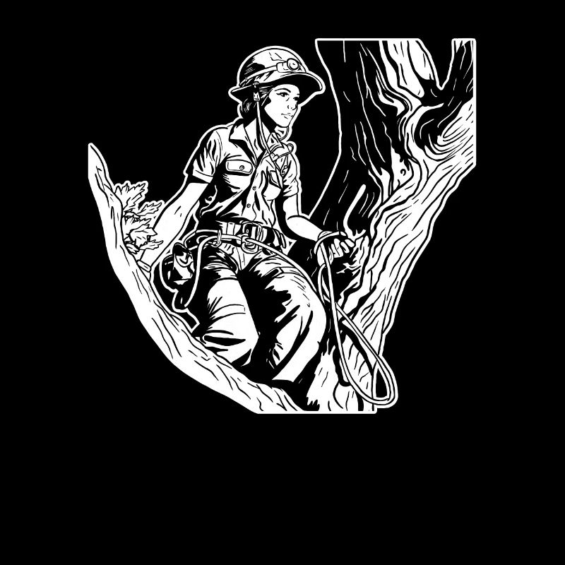 Baumpfleger Baumkletterer Arborist