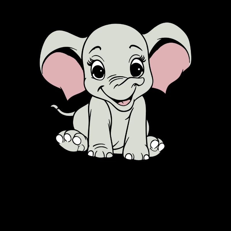 Elefant Lächelnd