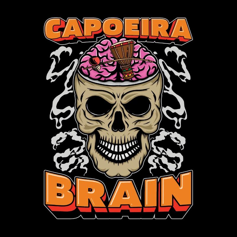 Capoeira Kampftanz Schädel Capoeira Brain