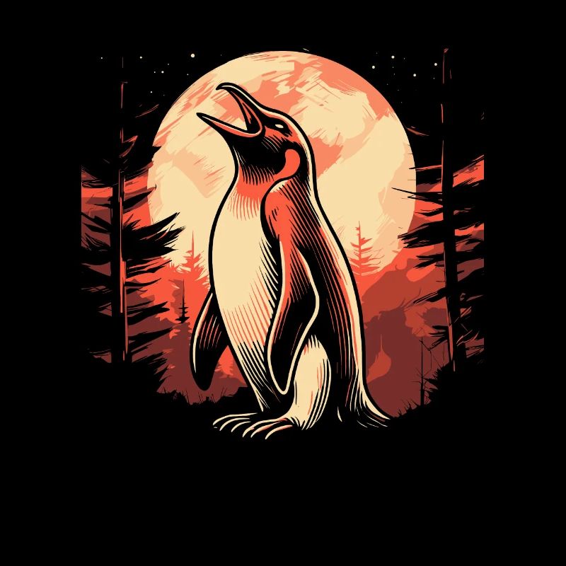 Pingouin Lune Hurlement