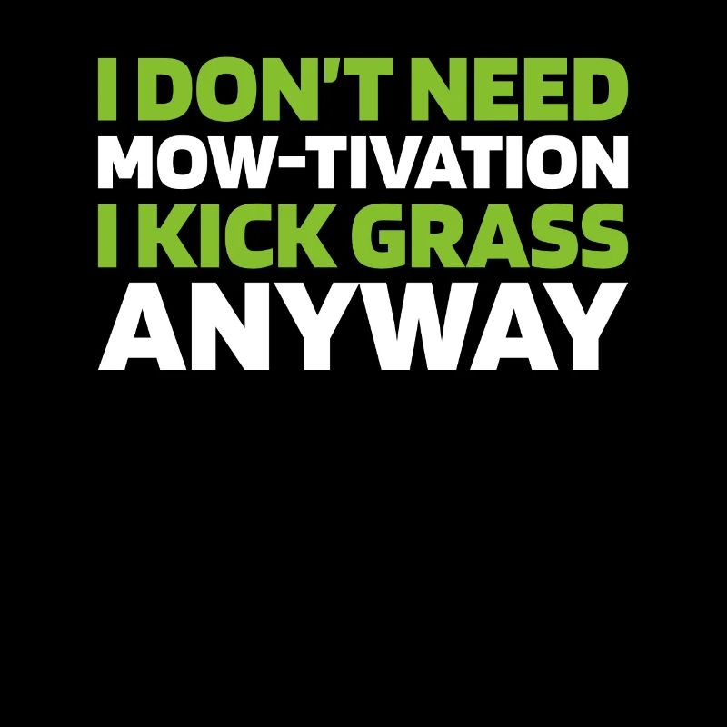 Lawn mower mowing