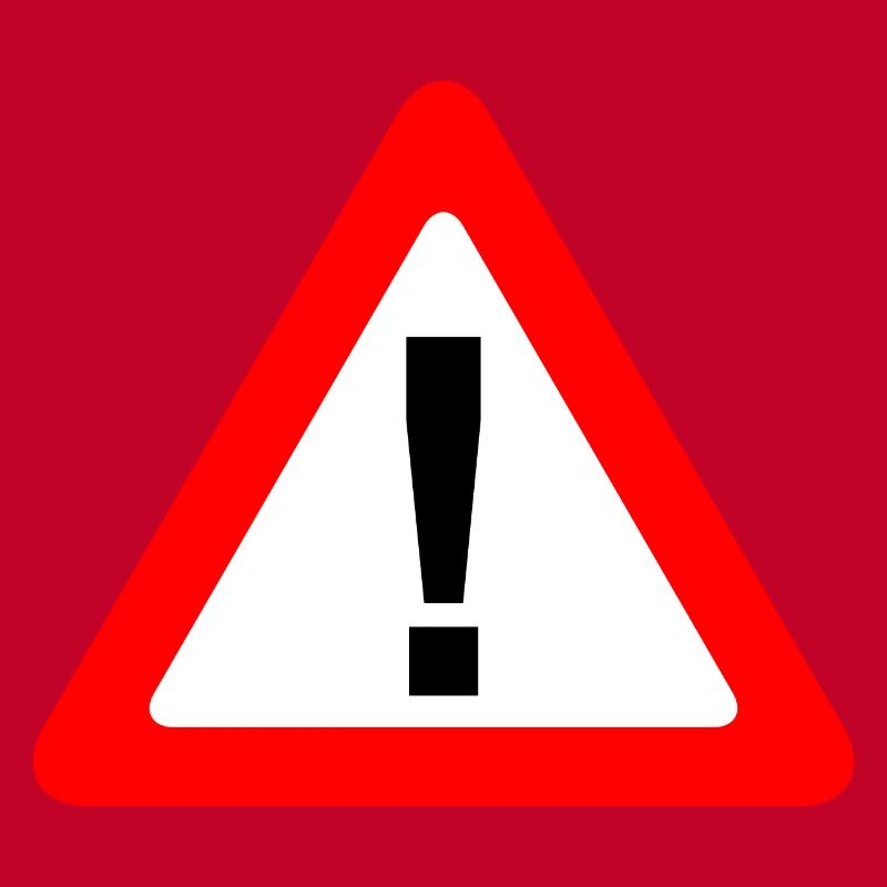 Traffic sign warning caution caution