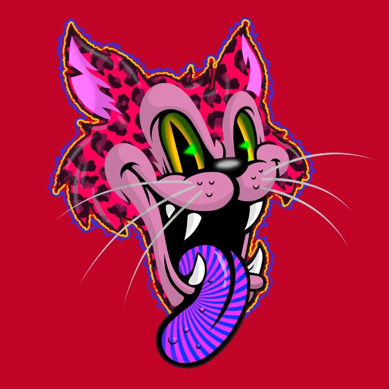 Leopard Comic Psychedelic