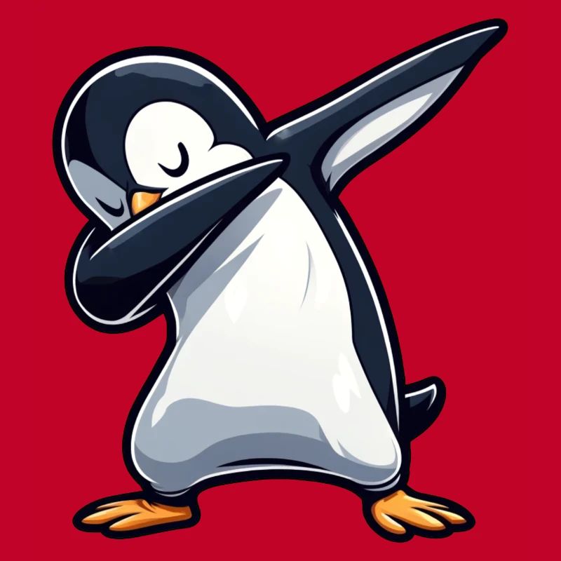 Pingouin Dab Dabbing Cool Décontracté