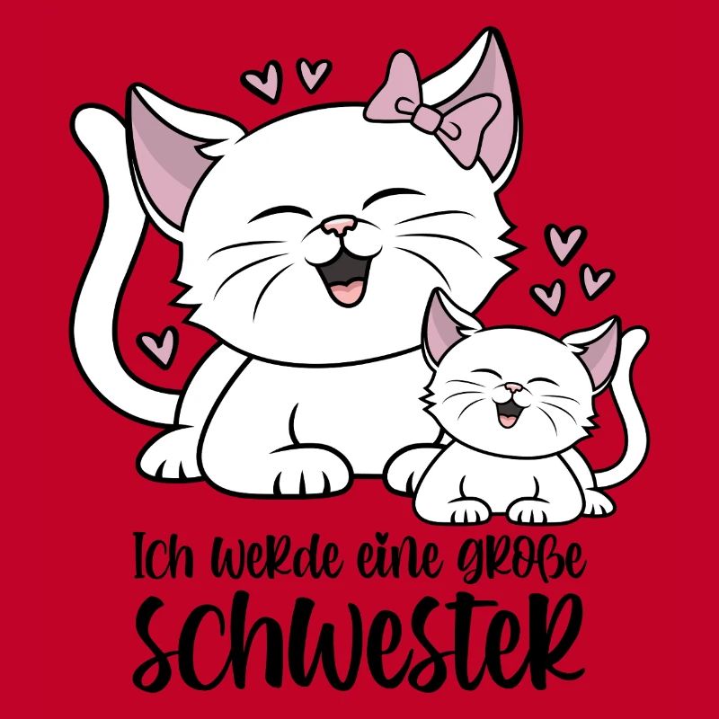 Ich werde eine große Schwester - Katzen Baby Katze