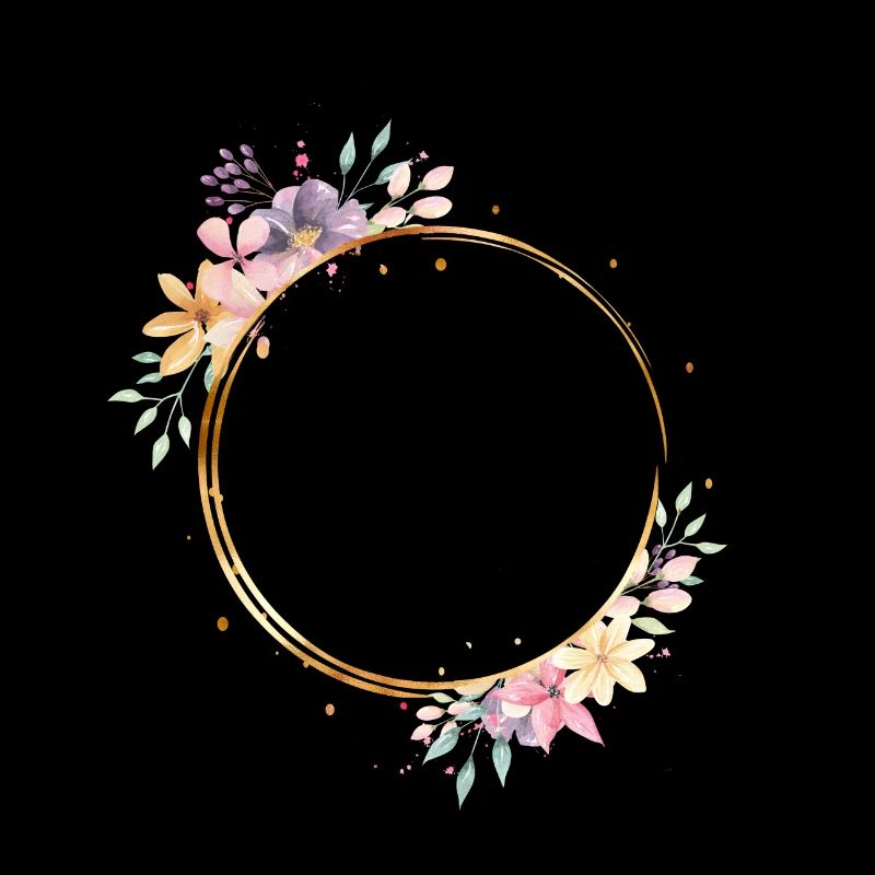 Flower circle, colorfully customizable