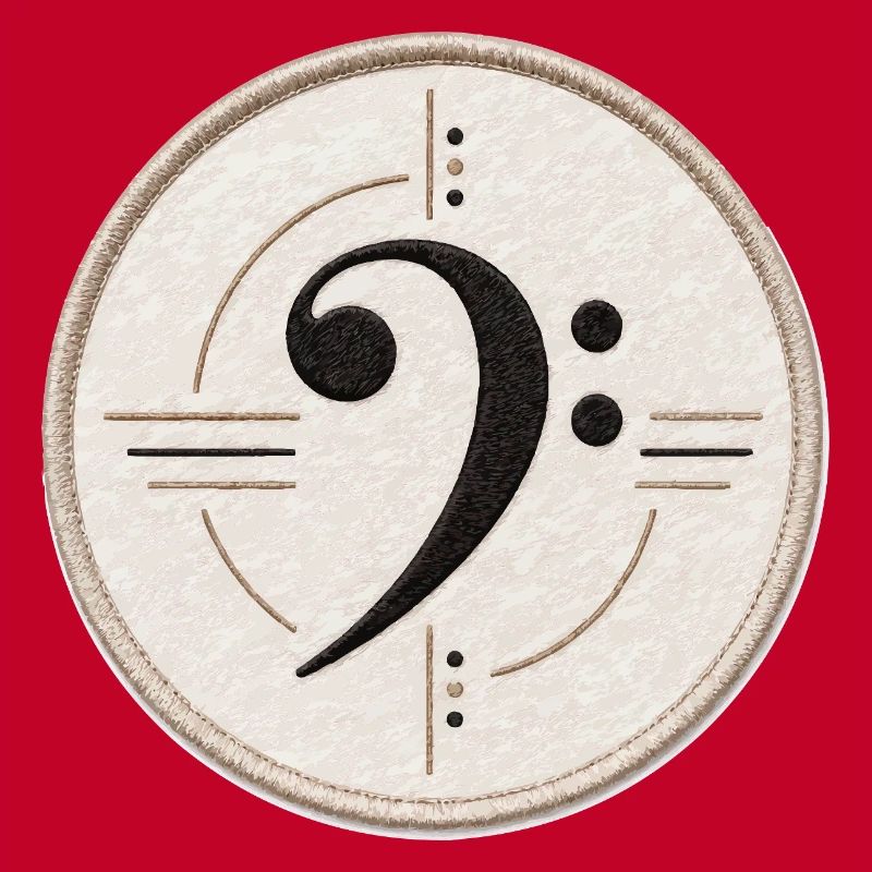 Clé de fa sur le patch
