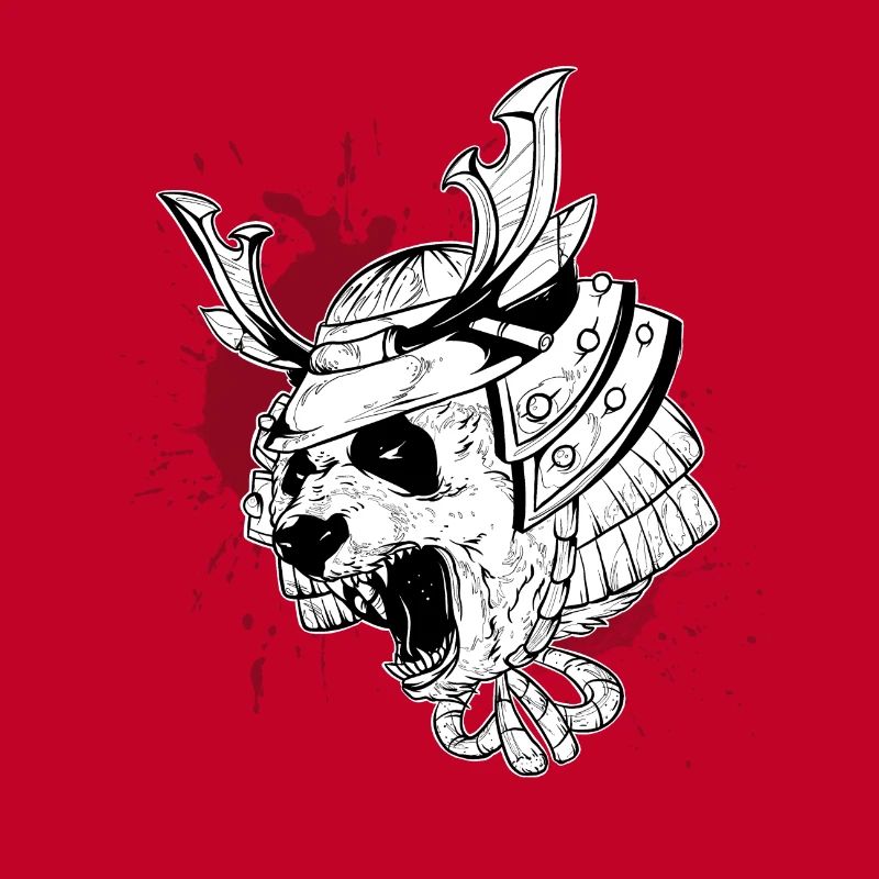Panda Samurai Trash Stil