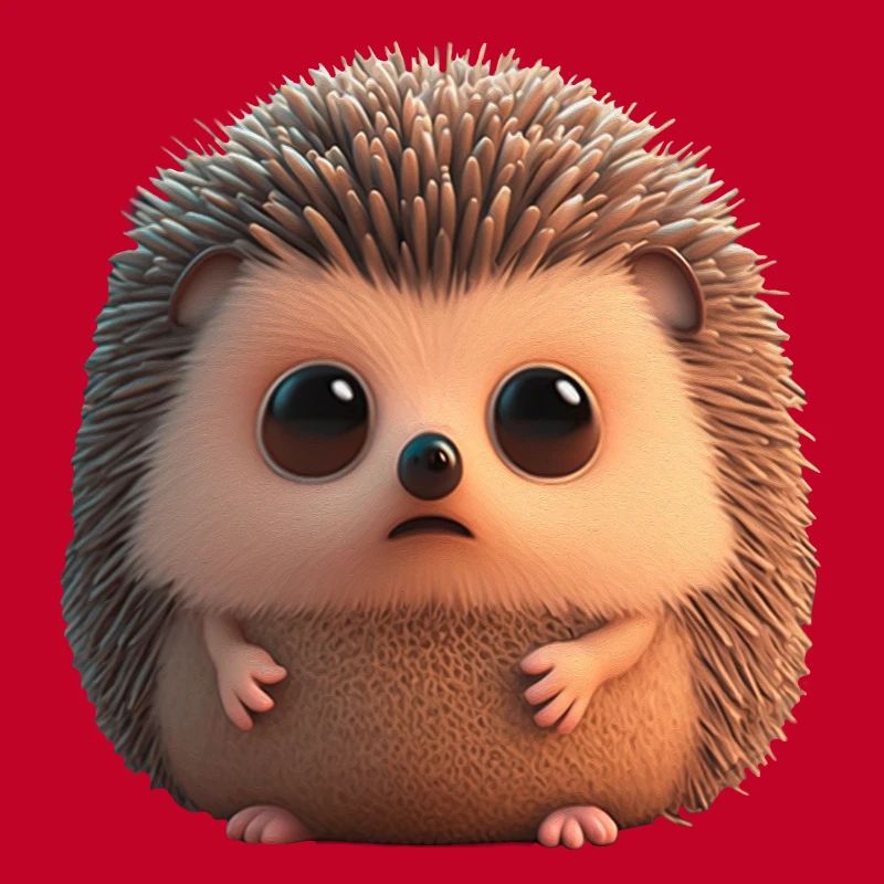 Mignon petit hérisson chibi