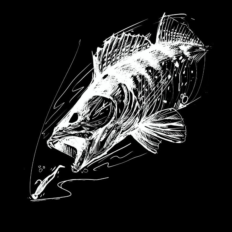 Poisson de vie ! - T-shirt de pêche Zander Attack 2 W