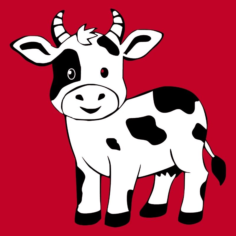 Schwarze Kuh schwarz Geschenk Bauern