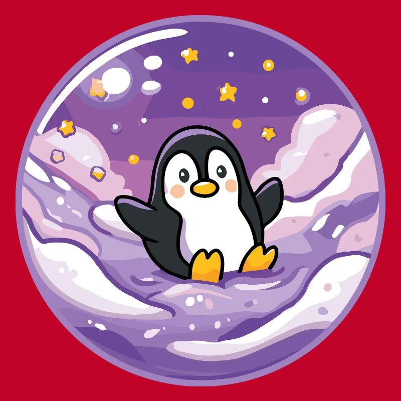 Pinguin im Eis-Universum
