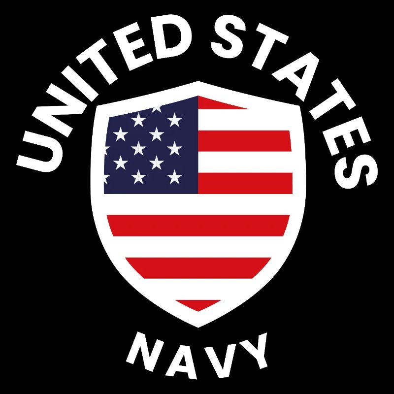 U.S. Flag Shield Navy