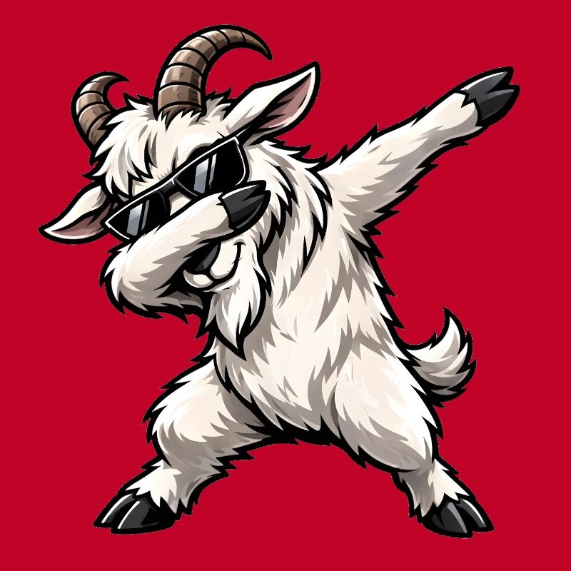 Dabbing Ziege