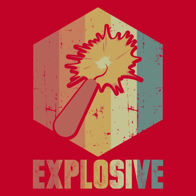Dynamite Explosion Retro Cool Gift
